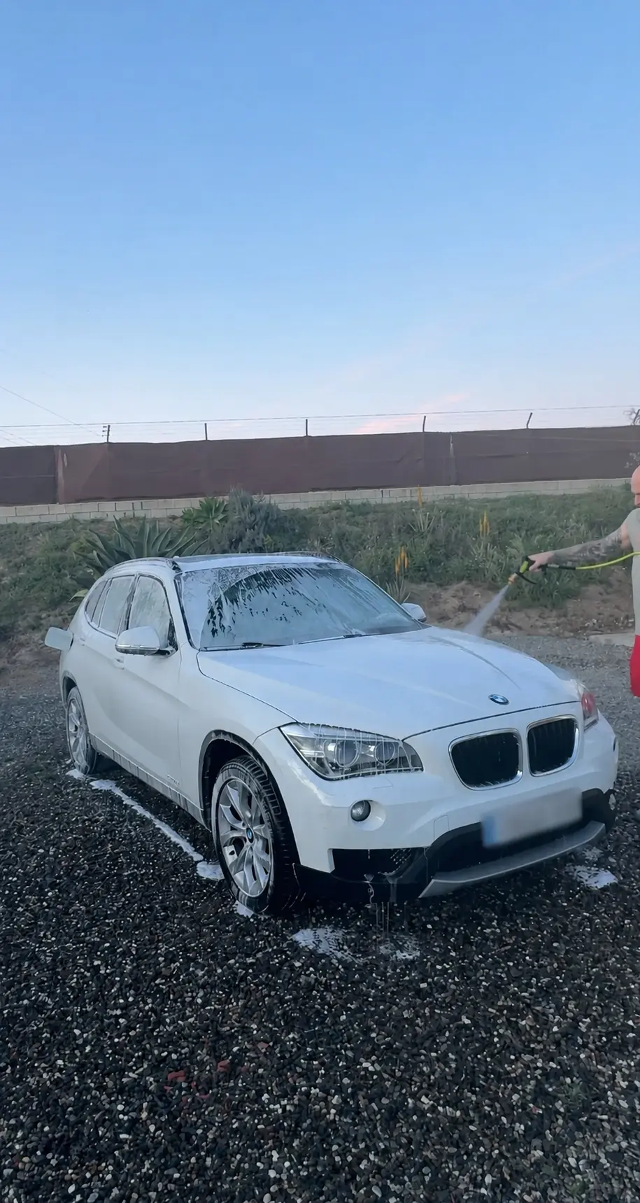 BMW X1 · lavado exterior a domicilio